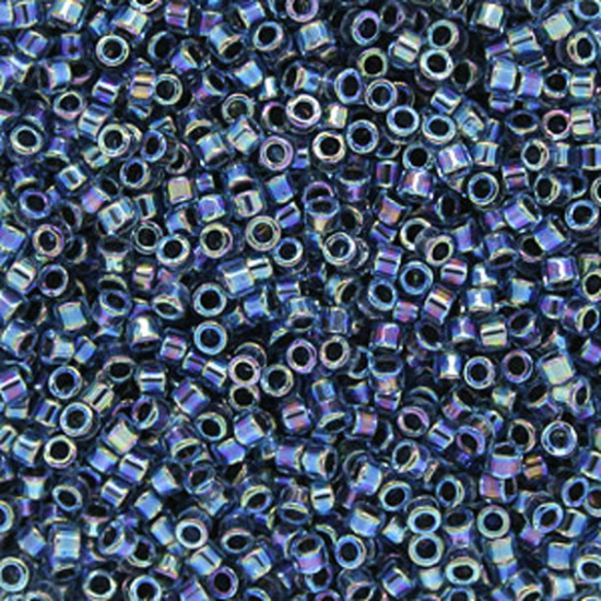 Miyuki Delica 11/0 DB0085  Lined Blue/Blue AB