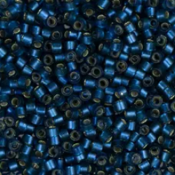 Miyuki Delica 11/0 DB0693 Silver Lined Blue Half Matted Dyed