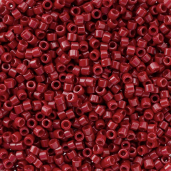 Miyuki Delica 11/0 DB2354 Dura Opq Dyed Shanghai Red