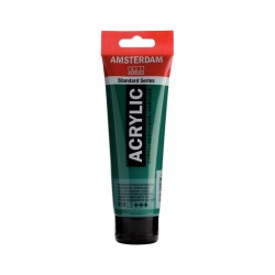 ROYAL TALENS AMSTERDAM Acrylic tube 120ml - Permanent Green Deep 619