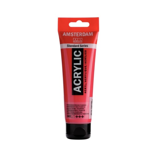 ROYAL TALENS AMSTERDAM Acrylic tube 120ml - Permanent Red Purple 348