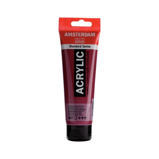 ROYAL TALENS AMSTERDAM Acrylic tube 120ml - Permanent Red Violet 567