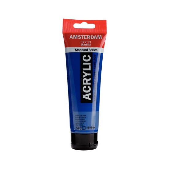 ROYAL TALENS AMSTERDAM Acrylic tube 120ml - Phthalo Blue 570
