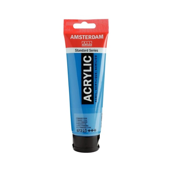 ROYAL TALENS AMSTERDAM Acrylic tube 120ml - Primary Cyan 572