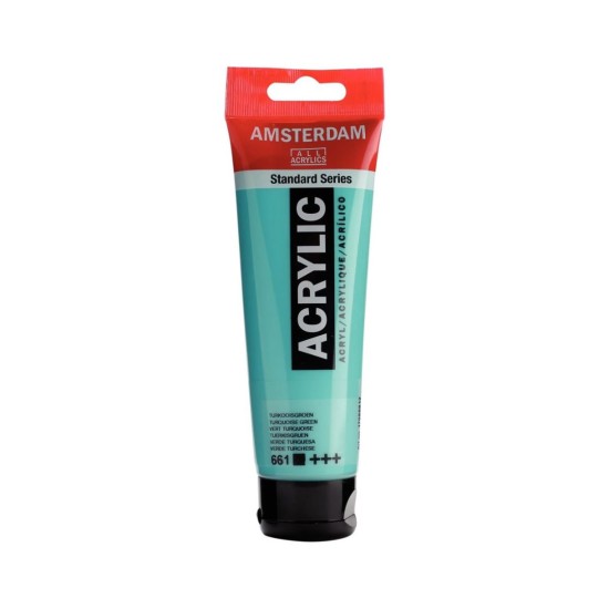 ROYAL TALENS AMSTERDAM Acrylic tube 120ml - Turquoise Green 661