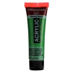ROYAL TALENS AMSTERDAM Acrylic tube 20ml - Permanent Green Light 618