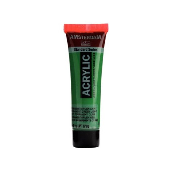 ROYAL TALENS AMSTERDAM Acrylic tube 20ml - Permanent Green Light 618