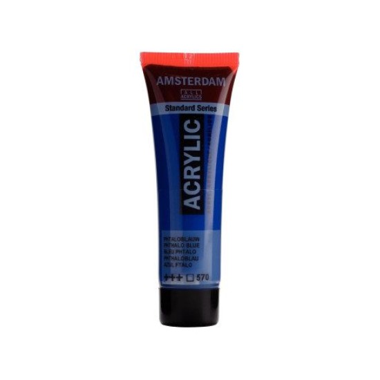 ROYAL TALENS AMSTERDAM Acrylic tube 20ml - Phthalo Blue 570