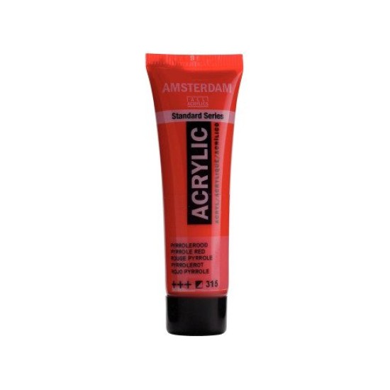 ROYAL TALENS AMSTERDAM Acrylic tube 20ml - Pyrrole Red 315