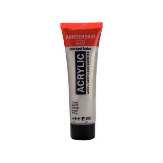ROYAL TALENS AMSTERDAM Acrylic tube 20ml - Silver 800