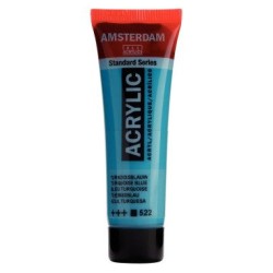 ROYAL TALENS AMSTERDAM Acrylic tube 20ml - Turquoise Blue 522