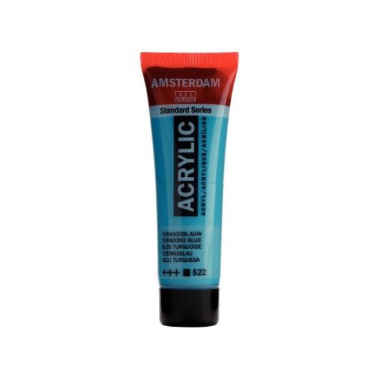 ROYAL TALENS AMSTERDAM Acrylic tube 20ml - Turquoise Blue 522