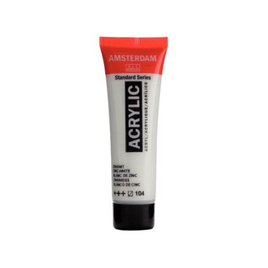 ROYAL TALENS AMSTERDAM Acrylic tube 20ml - Zinc White 104
