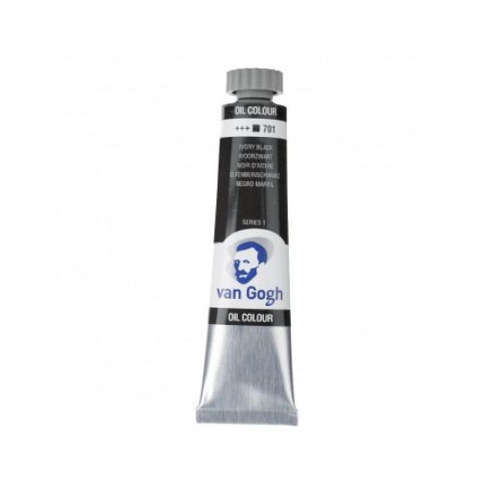 ΛΑΔΙ - IVORY BLACK ( 701 ) - S1 - 20ml - VAN GOGH