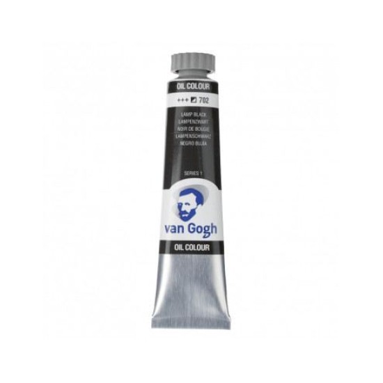 ΛΑΔΙ - LAMP BLACK ( 702 ) - S1 - 20ml - VAN GOGH