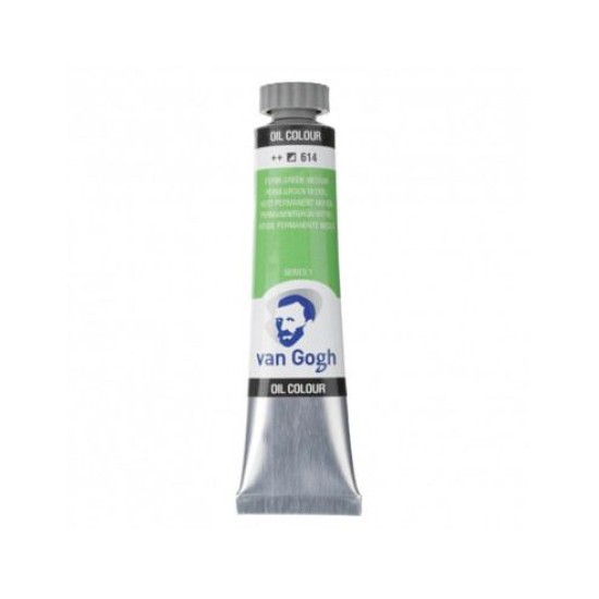 ΛΑΔΙ - PERMANENT GREEN MEDIUM ( 614 ) - S1 - 20ml - VAN GOGH