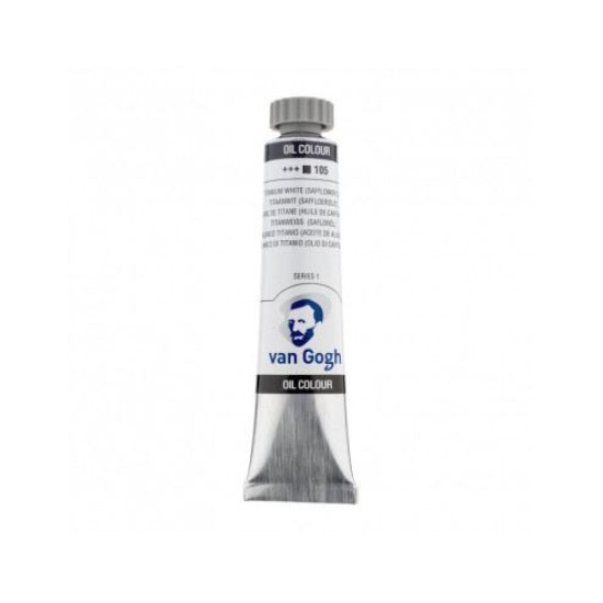 ΛΑΔΙ - TITANIUM WHITE (105 ) - S1 - 20ml - VAN GOGH