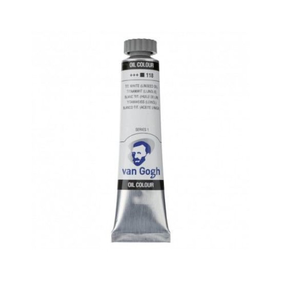 ΛΑΔΙ - TITANIUM WHITE ( 118 ) - S1 - 20ml - VAN GOGH