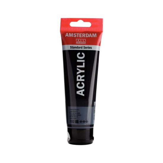 ROYAL TALENS AMSTERDAM Acrylic tube 120ml - Lamp Black 702