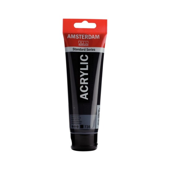 ROYAL TALENS AMSTERDAM Acrylic tube 120ml - Oxide Black 735