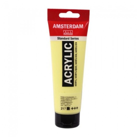 ROYAL TALENS AMSTERDAM Acrylic tube 120ml - Perm.Lemon Yellow LT 217