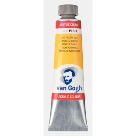 Talens van gogh ακρυλικό χρώμα 270 azo yellow deep 40ml