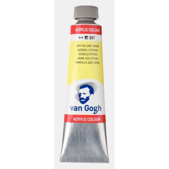 Talens van gogh ακρυλικό χρώμα 267 azo yellow lemon 40ml