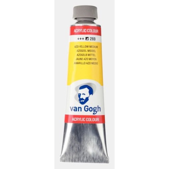 Talens van gogh ακρυλικό χρώμα 269 azo yellow medium 40ml
