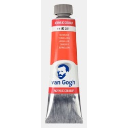 Talens van gogh ακρυλικό χρώμα 311 vermilion 40ml