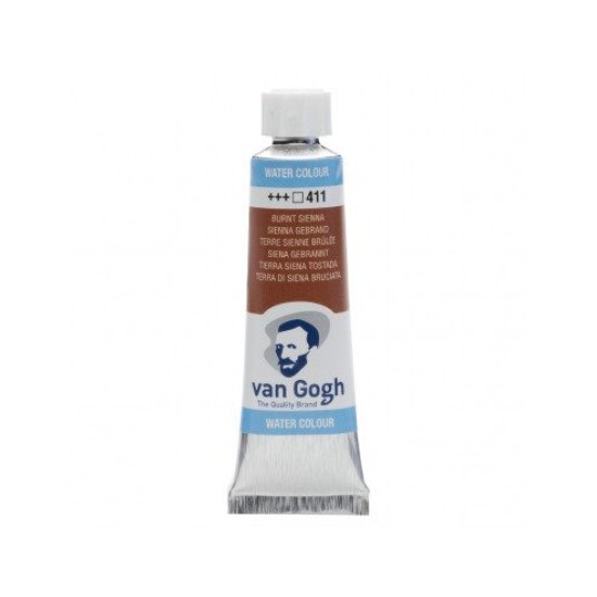 WATERCOLOR TUBE - BURNT SIENNA ( 411 ) - 10ml - VAN GOGH