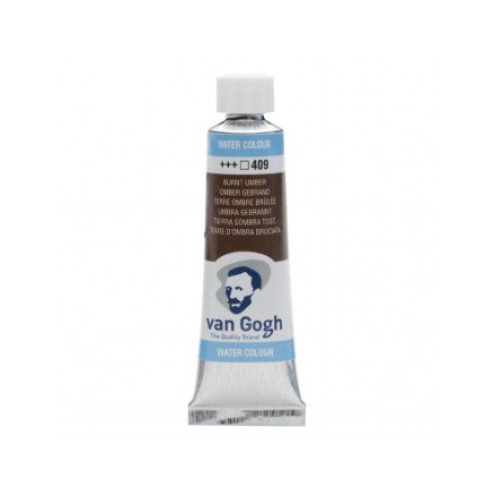 WATERCOLOR TUBULE - BURNT UMBER (409) - 10ml - VAN GOGH