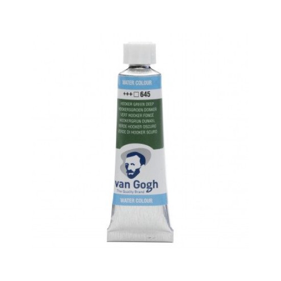 WATERCOLOR TUBE - HOOKER GREEN DEEP (645 ) - 10ml - VAN GOGH