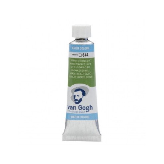 WATERCOLOR TUBE - HOOKER GREEN LIGHT ( 644 ) - 10ml - VAN GOGH