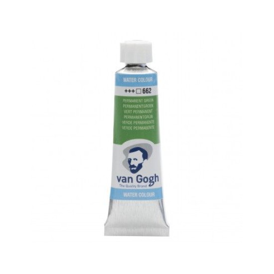 WATERCOLOR TUBE - PERMANENT GREEN (662 ) - 10ml - VAN GOGH