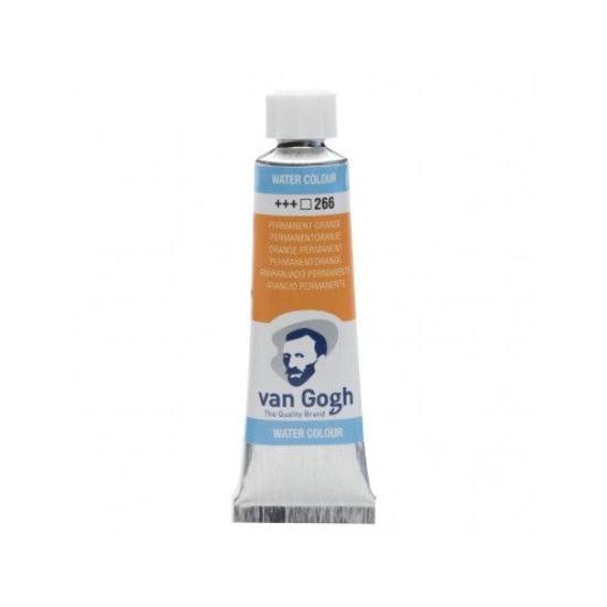 WATERCOLOR TUBULE - PERMANENT ORANGE ( 266 ) - 10ml - VAN GOGH