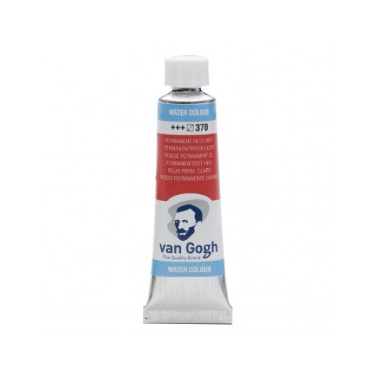 WATERCOLOR TUBE - PERMANENT RED LIGHT (370) - 10ml - VAN GOGH