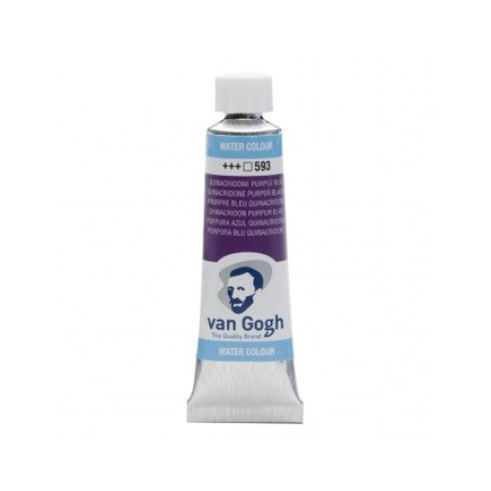 WATERCOLOR TUBE - QUINACRIDONE PURPLE BLUE ( 593 ) - 10ml - VAN GOGH