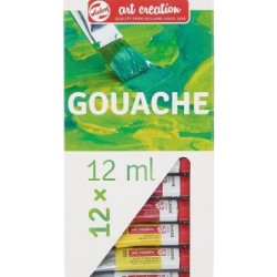 GOUACHE SET - 12 COLORS - 12ml - ART CREATION