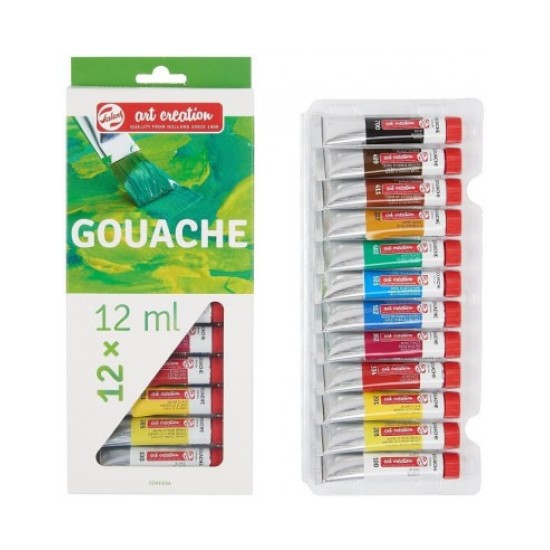GOUACHE SET - 12 COLORS - 12ml - ART CREATION