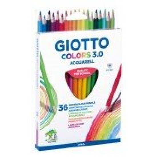 Giotto Colors 3.0 Aquarell Ξυλομπογιές Ακουαρέλας 36τμχ