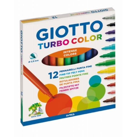 Giotto Turbo Color Μαρκαδόροι 12τμχ