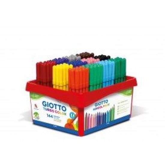 Giotto Turbo Color Μαρκαδόροι School Pack 144τμχ
