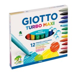 Giotto Turbo Maxi Μαρκαδόροι 12τμχ
