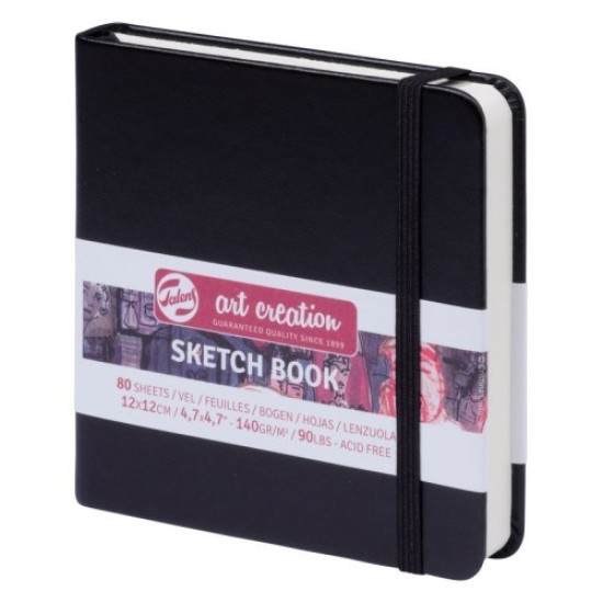 ART CREATION ΜΠΛΟΚ ΣΧΕΔΙΟΥ ΜΑΥΡΟ 12Χ12 80φ 140gr SKETCH BOOK TALENS