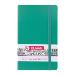 ART CREATION ΜΠΛΟΚ ΣΧΕΔΙΟΥ FOREST GREEN 13Χ21 80Φ 140GR SKETCH BOOK TALENS
