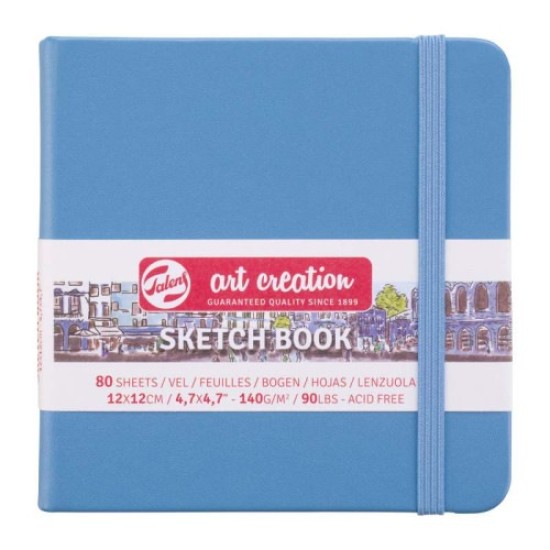 ART CREATION ΜΠΛΟΚ ΣΧΕΔΙΟΥ LAKE BLUE 12Χ12 140gr 80φυλ. SKETCH BOOK TALENS