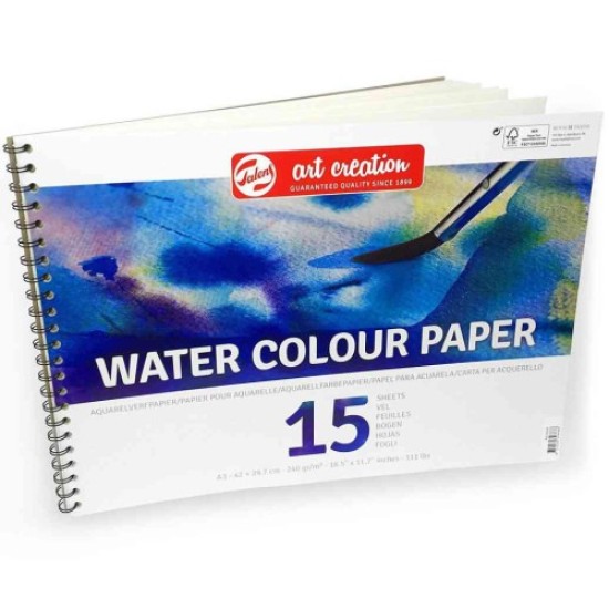 TALENS ΜΠΛΟΚ A3 240G 15Φ WATERCOLOUR PAPER TAC ART CREATION