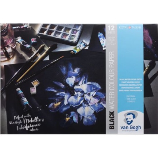 TALENS ΜΠΛΟΚ VAN GOGH Α3 ΜΑΥΡΟ ΧΑΡΤΙ ΑΚΟΥΑΡΕΛΑΣ 12 ΦΥΛΛΑ 360g