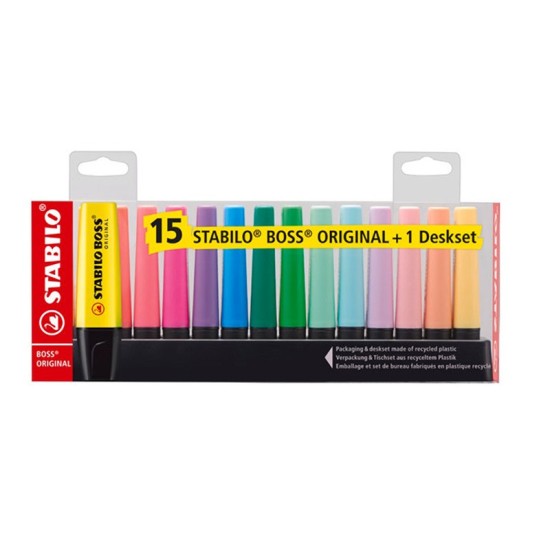 ΜΑΡΚΑΔΟΡΟΙ STABILO BOSS 70/15 DESKSET 15τεμ