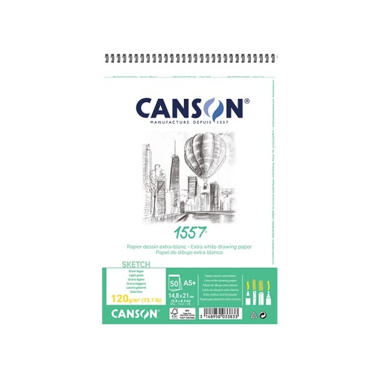 ΜΠΛΟΚ CANSON 1557 SP SKETCH A5 120gr 50Φ